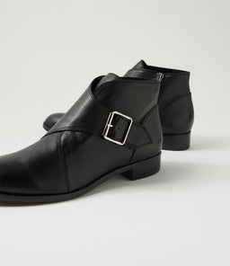 NYGLE DJ BLACK BLACK HEEL LEATHER