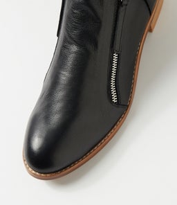 NORYS DJ BLACK NATURAL HEEL LEATHER