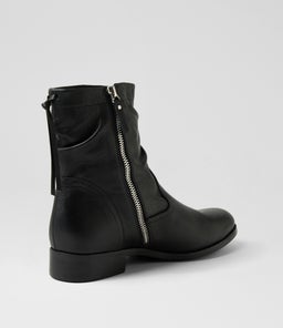 NEWELOS DJ BLACK BLACK HEEL LEATHER