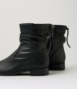 NEWELOS DJ BLACK BLACK HEEL LEATHER
