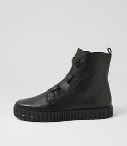 OLOMO DJ BLACK BLACK SOLE LEATHER