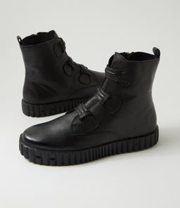 OLOMO DJ BLACK BLACK SOLE LEATHER