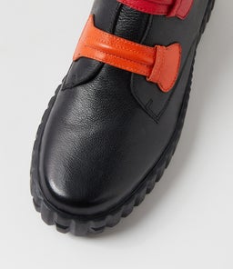 OLOMO DJ BLACK ORANGE MULTI LEATHER