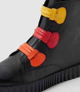 OLOMO DJ BLACK ORANGE MULTI LEATHER