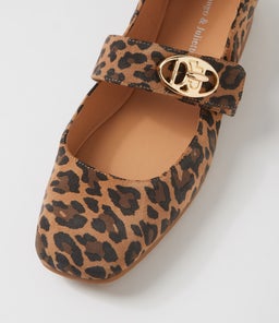 PELISK DJ CAMEL LEOPARD SUEDE