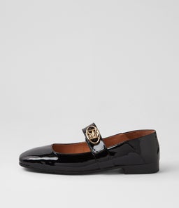 PELISK DJ BLACK BLACK HEEL PATENT LEATHER
