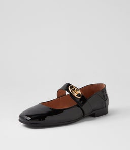 PELISK DJ BLACK BLACK HEEL PATENT LEATHER