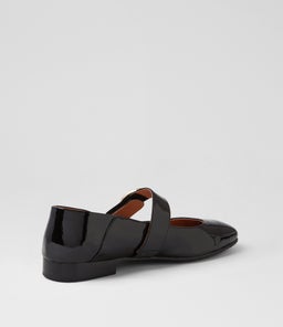 PELISK DJ BLACK BLACK HEEL PATENT LEATHER