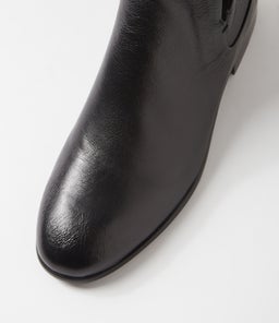 QILLO DJ BLACK BLACK HEEL LEATHER