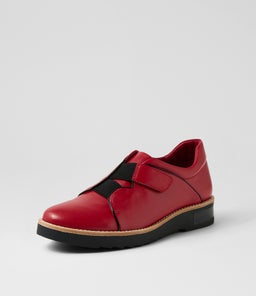 REINYS DJ DK RED BLACK LEATHER PATENT