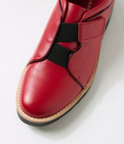 REINYS DJ DK RED BLACK LEATHER PATENT