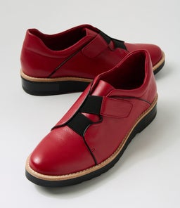 REINYS DJ DK RED BLACK LEATHER PATENT
