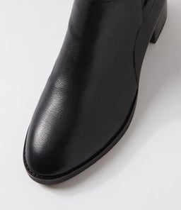 TARWON DJ BLACK BLACK HEEL LEATHER