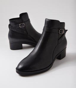 TARWON DJ BLACK BLACK HEEL LEATHER