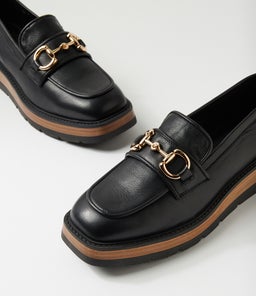 TULULE DJ BLACK NAT&BLACK LEATHER SOLE