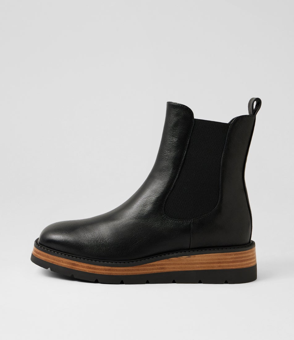 Toovi Black Nat Leather Chelsea Boots