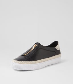 TAYORA DJ BLACK WHITE SOLE LEATHER