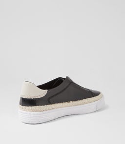 TAYORA DJ BLACK WHITE SOLE LEATHER