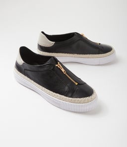 TAYORA DJ BLACK WHITE SOLE LEATHER