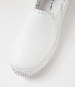 TEAMONY DJ WHITE WHITE SOLE LEATHER
