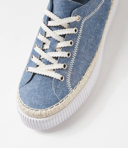 TYCHA DJ BLUE DENIM WHITE LEATHER