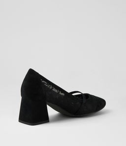 VULIE DJ BLACK BLACK LACE SUEDE