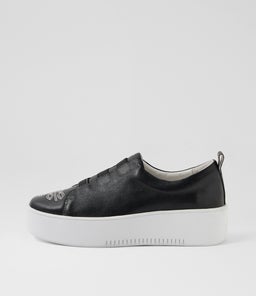 WESTINO DJ BLACK WHITE STITCH LEATHER