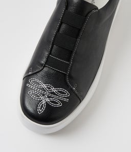 WESTINO DJ BLACK WHITE STITCH LEATHER