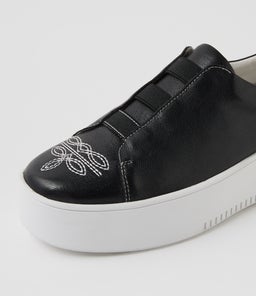 WESTINO DJ BLACK WHITE STITCH LEATHER