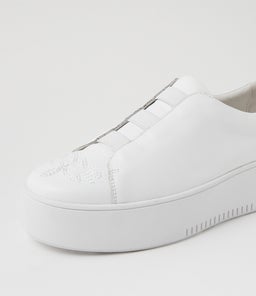 WESTINO DJ WHITE WHITE STITCH LEATHER