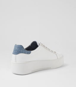 WAYORAS DJ WHITE BLUE DENIM LEATHER