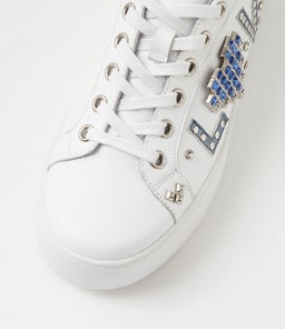 WAYORAS DJ WHITE BLUE DENIM LEATHER