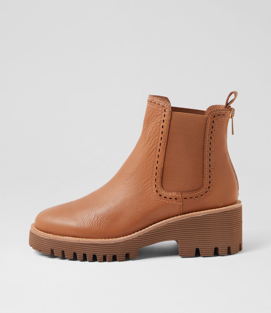 Woline Dark Tan Leather Chelsea Boots Woline Dark Tan Leather Chelsea Boots