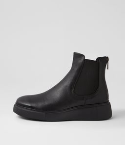 YENZEL DJ BLACK BLACK SOLE LEATHER