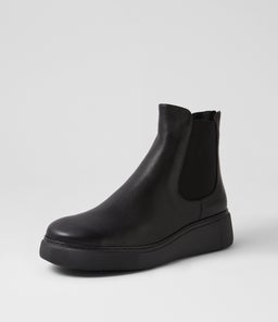 YENZEL DJ BLACK BLACK SOLE LEATHER