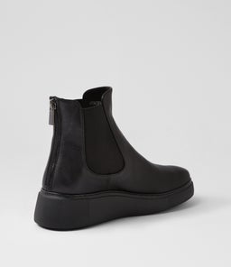 YENZEL DJ BLACK BLACK SOLE LEATHER