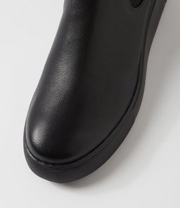 YENZEL DJ BLACK BLACK SOLE LEATHER