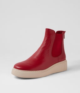 YENZEL DJ DK RED VANILLA SOLE LEATHER