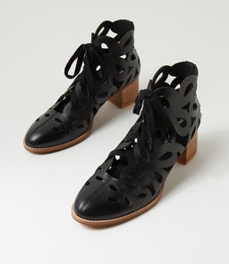 YAVOR DJ BLACK NATURAL HEEL LEATHER