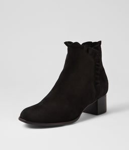 YEBBY DJ BLACK BLACK HEEL SUEDE