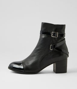 SADZIS DJ BLACK BLACK PATENT LEATHER
