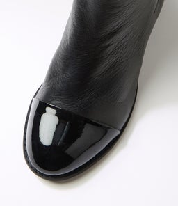 SADZIS DJ BLACK BLACK PATENT LEATHER