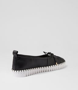HALIMAS DJ BLACK WHITE SOLE LEATHER