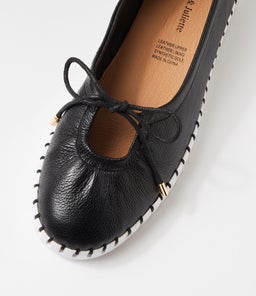 HALIMAS DJ BLACK WHITE SOLE LEATHER
