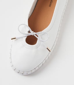 HALIMAS DJ WHITE WHITE SOLE LEATHER