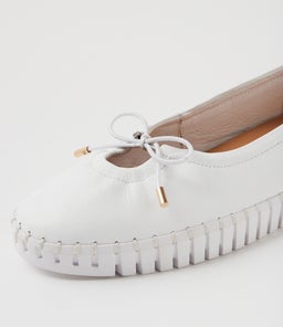 HALIMAS DJ WHITE WHITE SOLE LEATHER