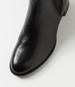 YIMMY DJ BLACK BLACK HEEL LEATHER