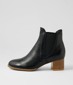YIMMY DJ BLACK NATURAL HEEL LEATHER