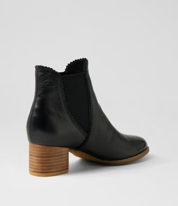 YIMMY DJ BLACK NATURAL HEEL LEATHER