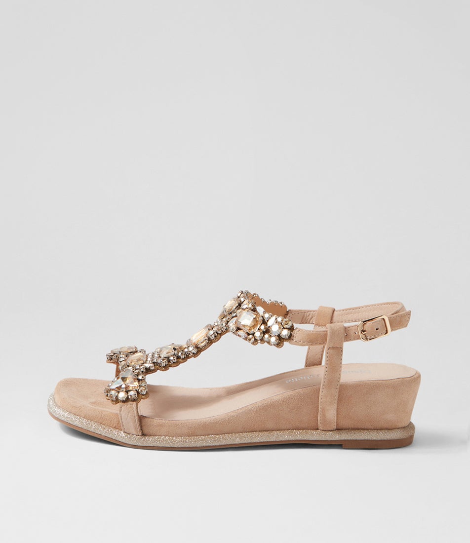 Bradie Latte Suede Sandals